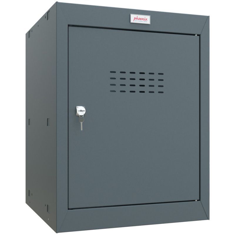 Phoenix casier cube CL0544, serrure à clé, anthracite, 66 litres