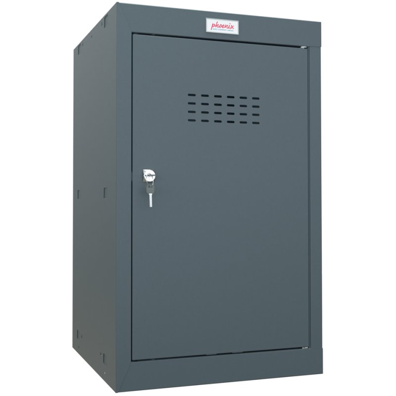 Phoenix coffre-fort en acier CL0644, serrure à clé, bleu, 87 litres