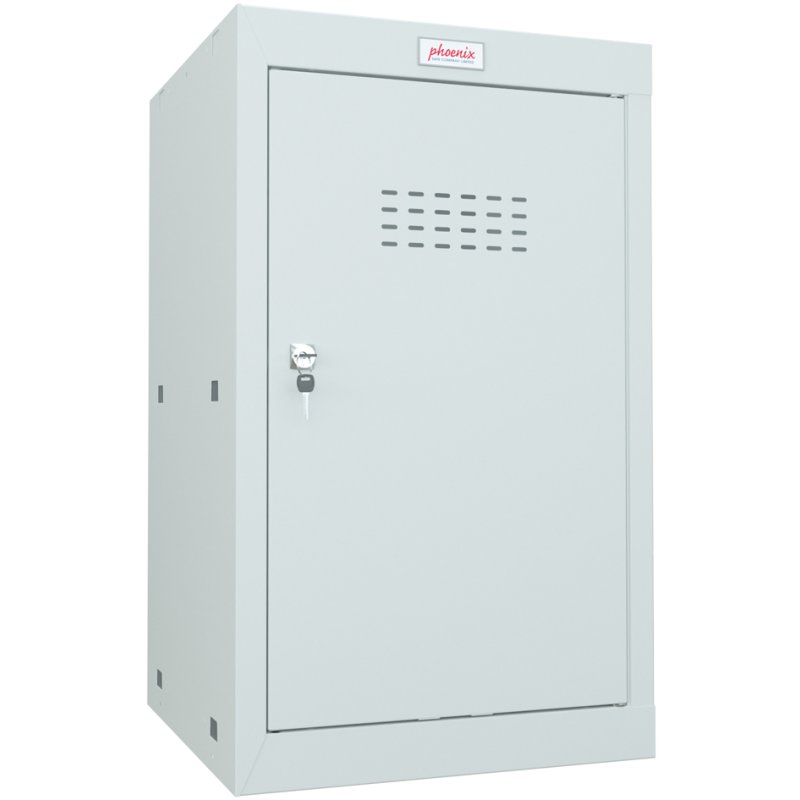 Phoenix coffre-fort en acier CL0644, serrure à clé, bleu, 87 litres