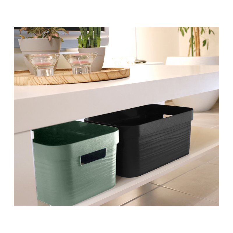EDA opbergbox STONE, 12 liter, PP, wit