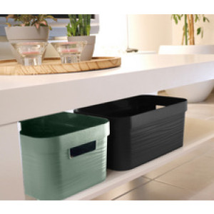 EDA opbergbox STONE, 12 liter, PP, wit