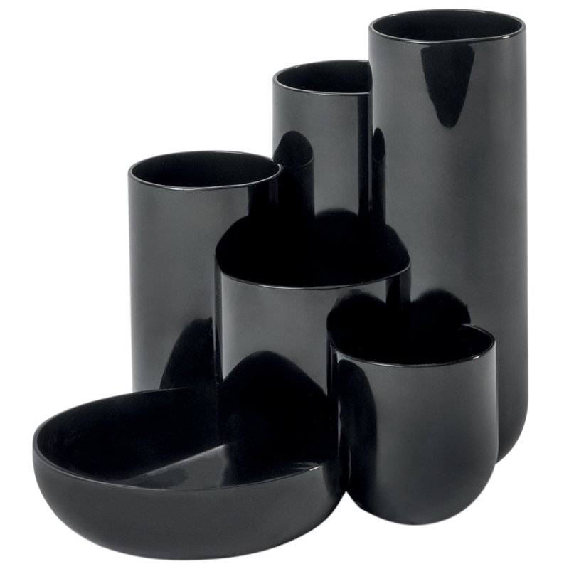 HAN porte-stylos CAMPUS, 6 compartiments, polystyrène, noir