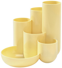 HAN pennenbak CAMPUS, 6 vakken, polystyrol, pastelgeel