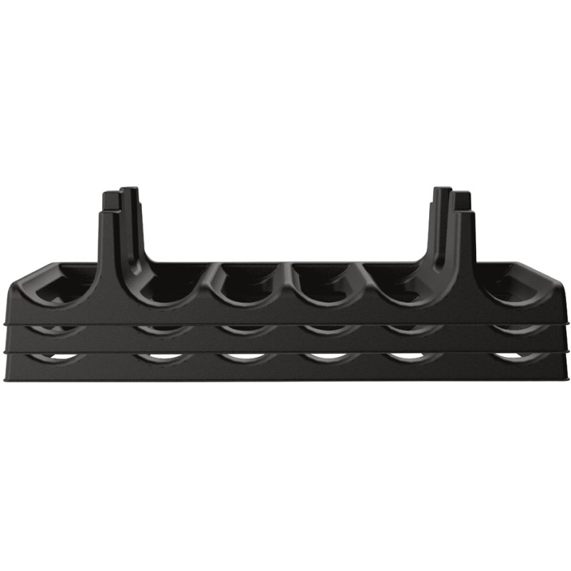 EDA porte-bouteilles set, pour 18 bouteilles, anthracite, 3 pièces
