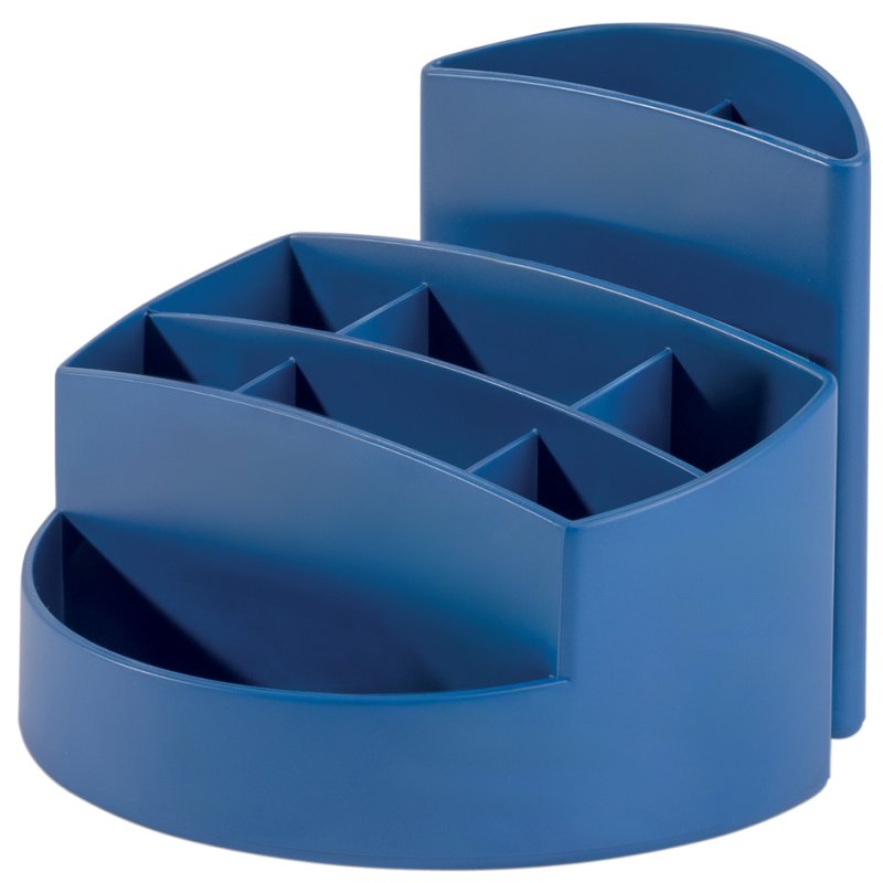 HAN pot à crayons RONDO KARMA, plastique, 9 compartiments, gris