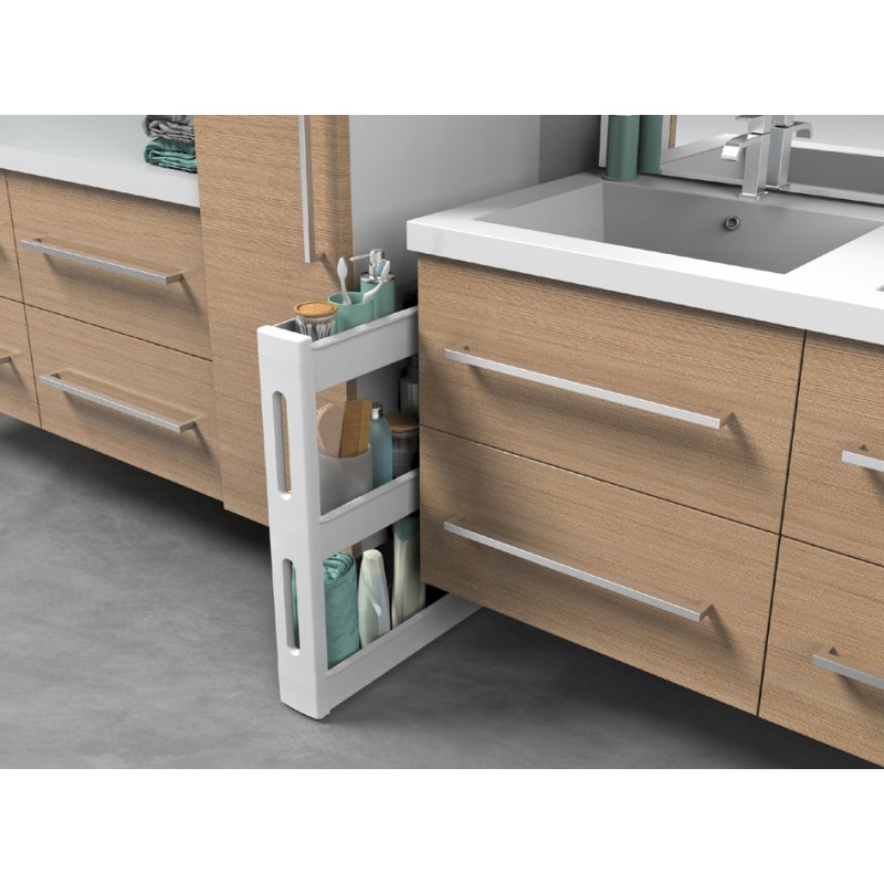EDA bijzetwagen MOBILO DESSERTE XS, PP, 3 plateaus, antraciet