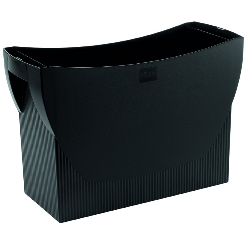HAN boîte pour dossiers suspendus SWING KARMA, plastique, noir, 390×150×260 mm