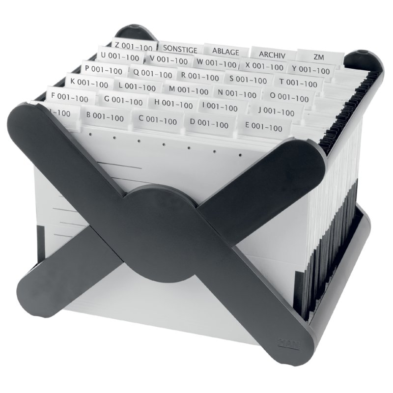 HAN boîte pour dossiers suspendus X-CROSS KARMA, noir, 35 dossiers suspendus, 359×320×269 mm
