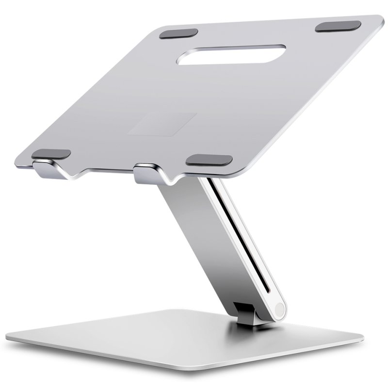 ALBA laptopstandaard ergonomisch verstelbaar, aluminium, zilver