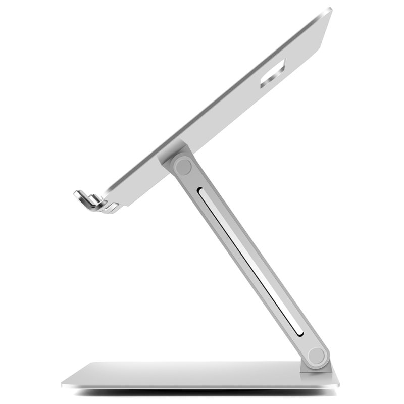 ALBA laptopstandaard ergonomisch verstelbaar, aluminium, zilver