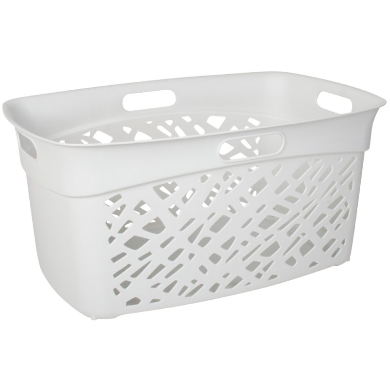 EDA panier à linge Almeria, 45 litres, blanc, plastique
