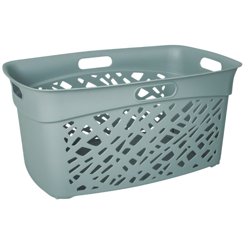 EDA panier à linge Almeria, 45 litres, blanc, plastique