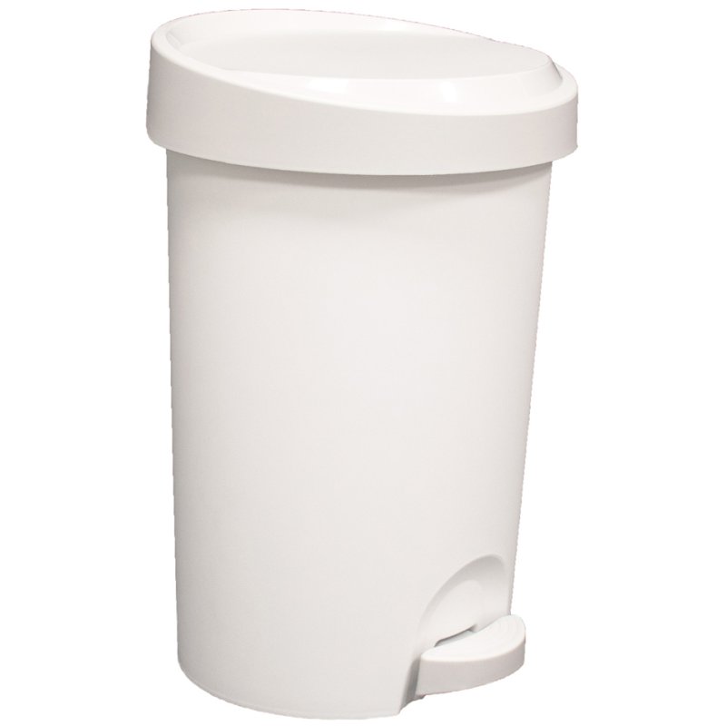 EDA Stepy pedaalemmer, wit, 15 liter