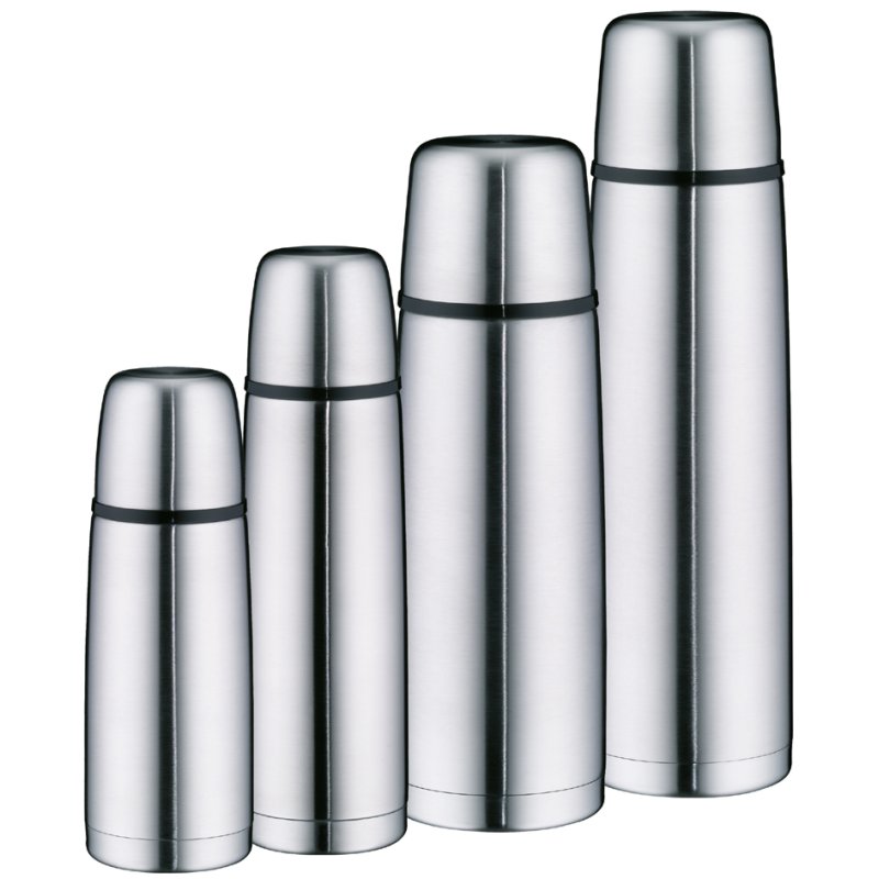 alfi thermosfles ISOTHERM PERFECT DV, 0,75 L, edelstaal mat, met drinkbeker