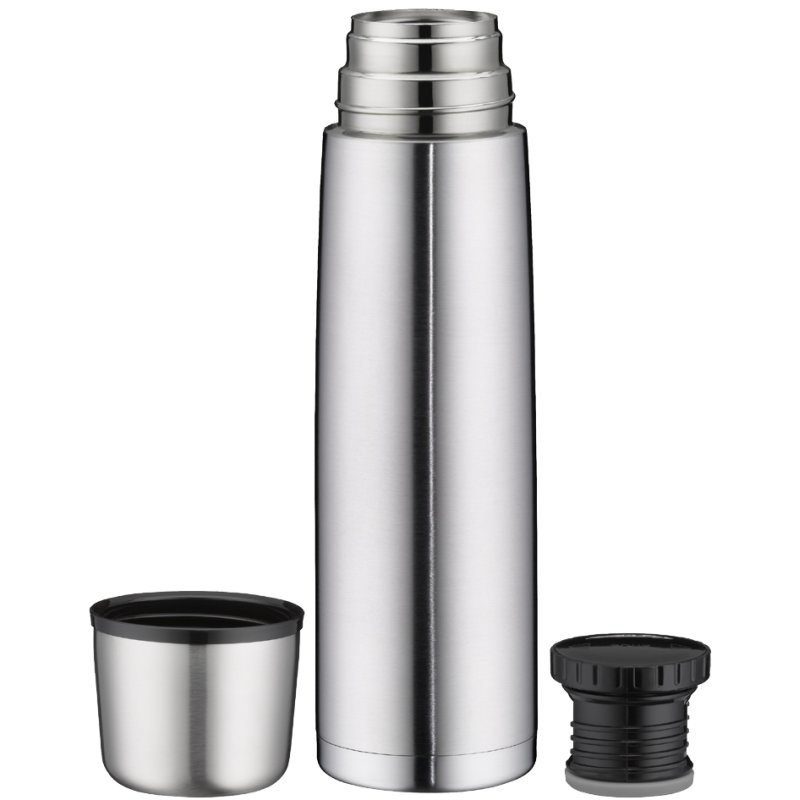 alfi thermosfles ISOTHERM PERFECT DV, 0,75 L, edelstaal mat, met drinkbeker