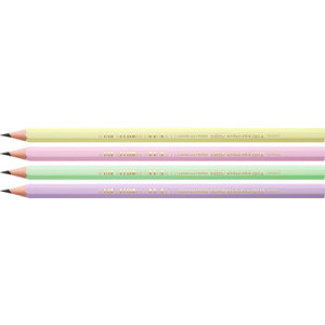 Bic Evolution Pastel potloden, pastelkleuren, HB, 12 stuks