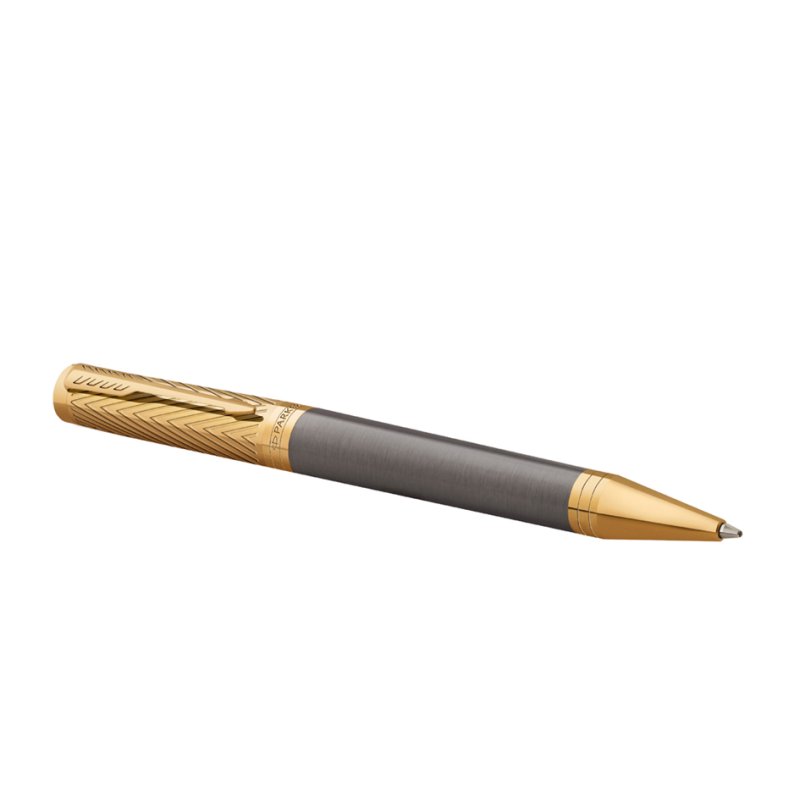 PARKER Ingenuity stylo Arrow Grey Lacquer, doré, encre noire