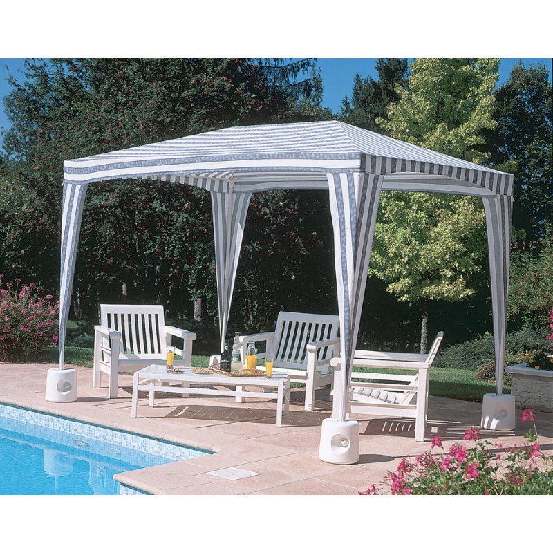 EDA pied de pavillon plastique, remplissable, blanc, 240×255 mm