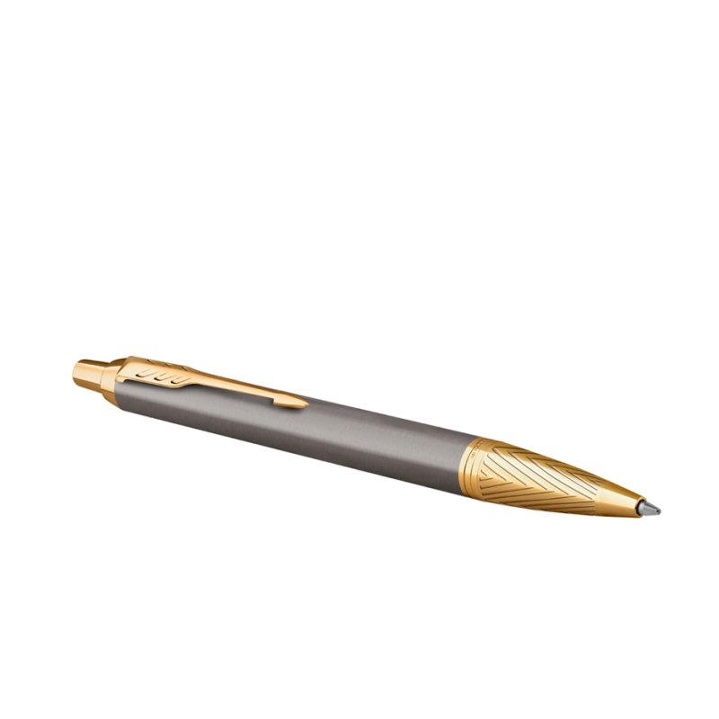 PARKER IM Premium Arrow rollerball, grey, gold-coloured details