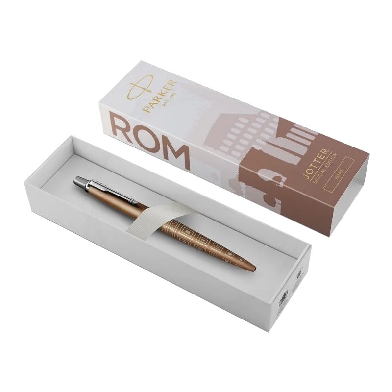 PARKER stylo bille rétractable JOTTER Rome, bronze, encre bleue