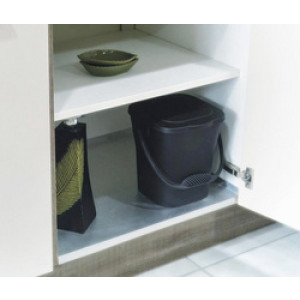 EDA compostbak KOMPOST, 6 liter, antraciet, met deksel