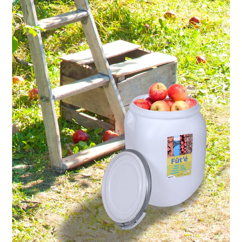 EDA opbergvat, 50 liter, kunststof, wit