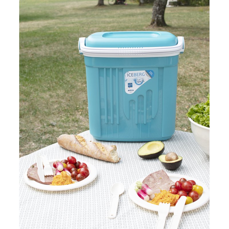 EDA glacière ICEBERG, 8 litres, turquoise/blanc