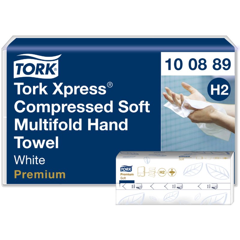 Tork Papier essuie-mains plié, 212 × 320 mm, 2 plis, 12 × 170 feuilles