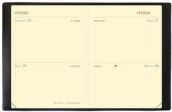 QUO VADIS zakagenda MINI 2 DAYS Prestige 2027, kamelkleur, 70 x 100 mm
