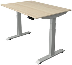 kerkmann zit-sta bureau Move 4, elektrisch verstelbaar, 120×80 cm, wit