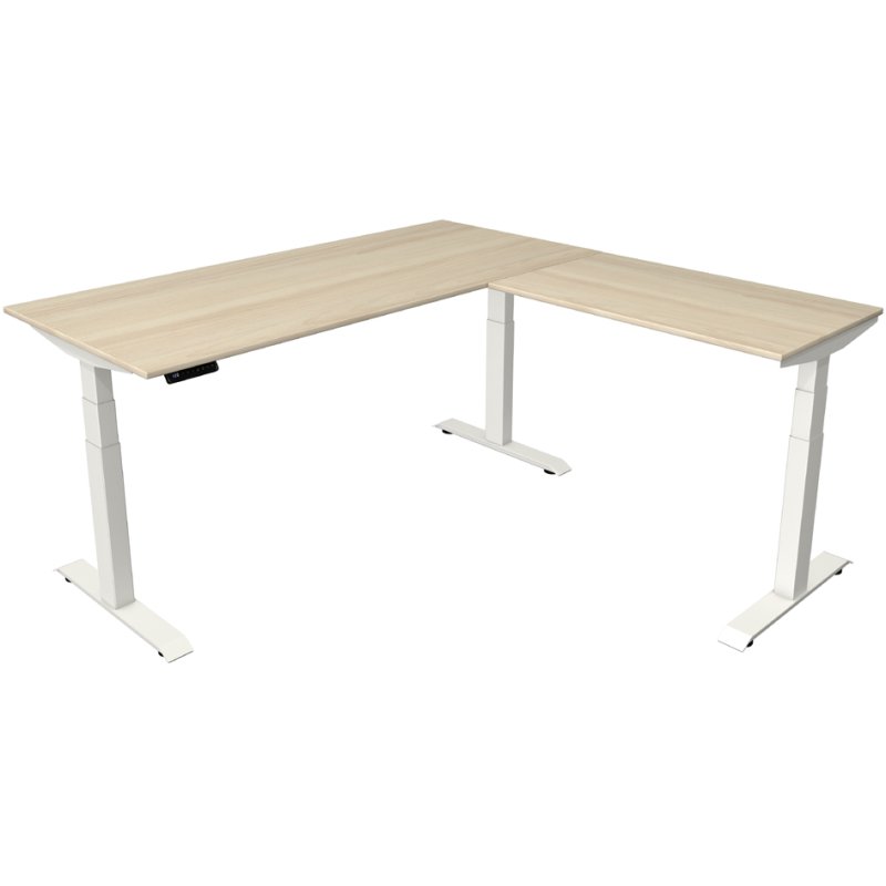 Kerkmann bureau assis-debout Move 4 avec surmeuble, érable, réglable électriquement