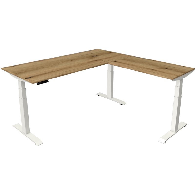 Kerkmann bureau assis-debout Move 4 avec surmeuble, érable, réglable électriquement