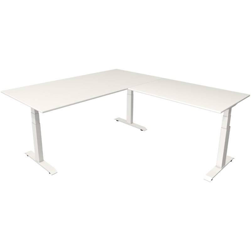 Kerkmann bureau assis-debout Move 4 avec surmeuble, érable, réglable électriquement