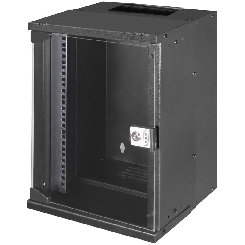 DIGITUS Armoire murale 10 pouces SOHO PRO, 9HE, noir, verrouillable
