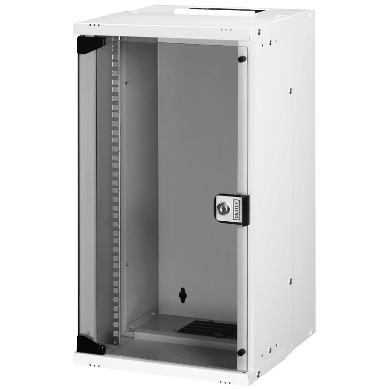 DIGITUS Armoire murale 10" SOHO PRO, verrouillable, noir, 12HE 315×300 mm