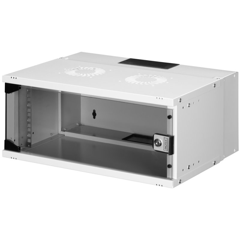 DIGITUS armoire murale 19" SOHO PRO, 540×400 mm, noir, 4 unités de hauteur