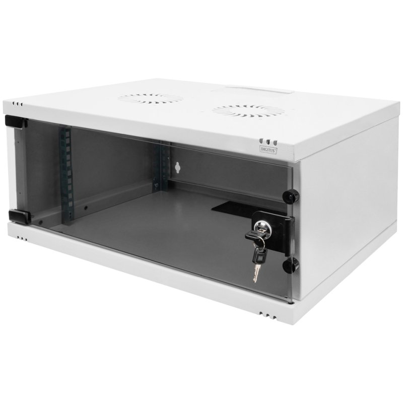 DIGITUS Armoire murale 19 pouces SOHO 4HE, verrouillable, noir