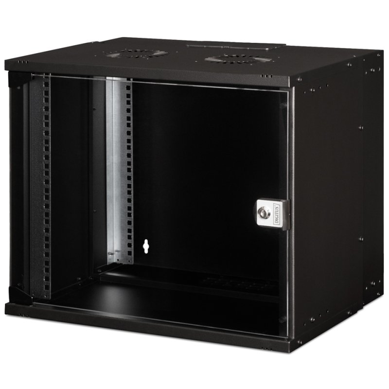 DIGITUS Armoire murale 19" SOHO PRO, 540×400 mm, noir, 9 hauteurs
