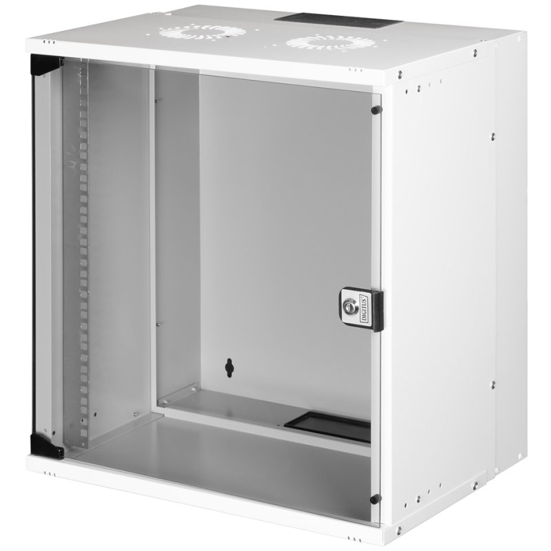 DIGITUS Armoire murale 19 pouces SOHO PRO, 12HE, 540×400 mm, gris clair