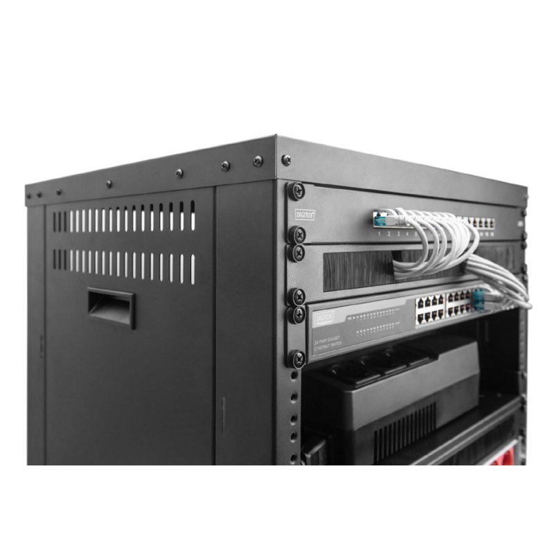 DIGITUS Baie serveur 19 pouces avec roulettes, 16U, noir