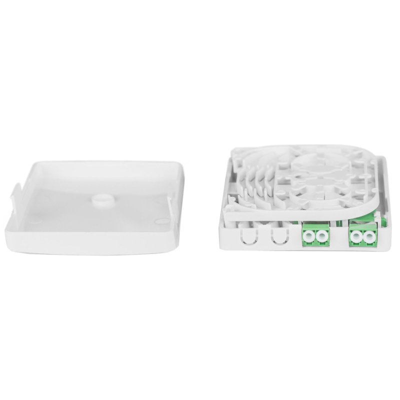 DIGITUS boîtier de raccordement fibre optique, 2x LC/APC coupleur duplex, blanc