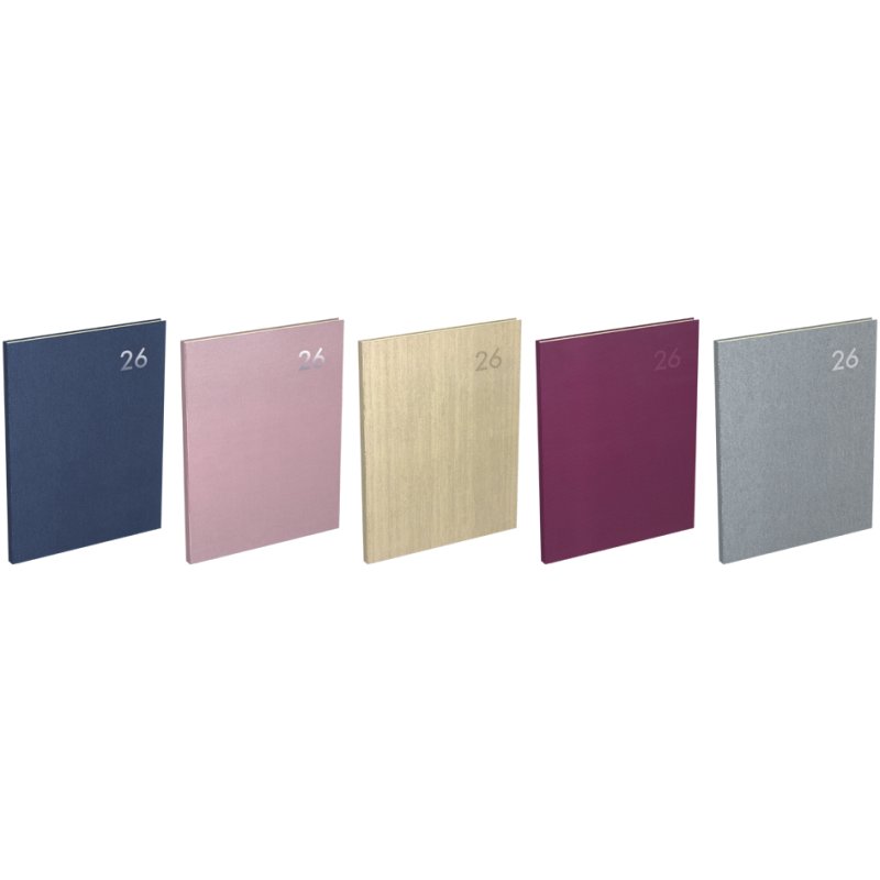 LECAS agenda 'DECO' 2027, 210 x 270 mm, couverture rigide, mixte 6 pièces