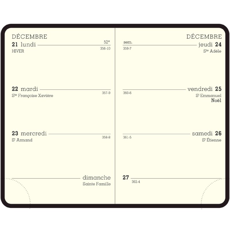 EXACOMPTA MINI 11 WEEK 2027 pocket diary, 75×115 mm, pack of 5