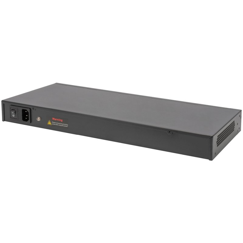 DIGITUS Gigabit Ethernet PoE switch, 19 inch, 24-port, managed, 450 W