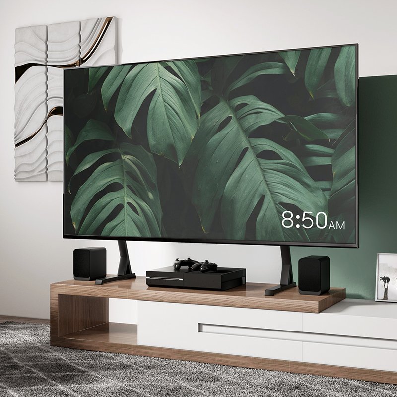 LogiLink Pied TV, 45-90 pouces, hauteur réglable, noir