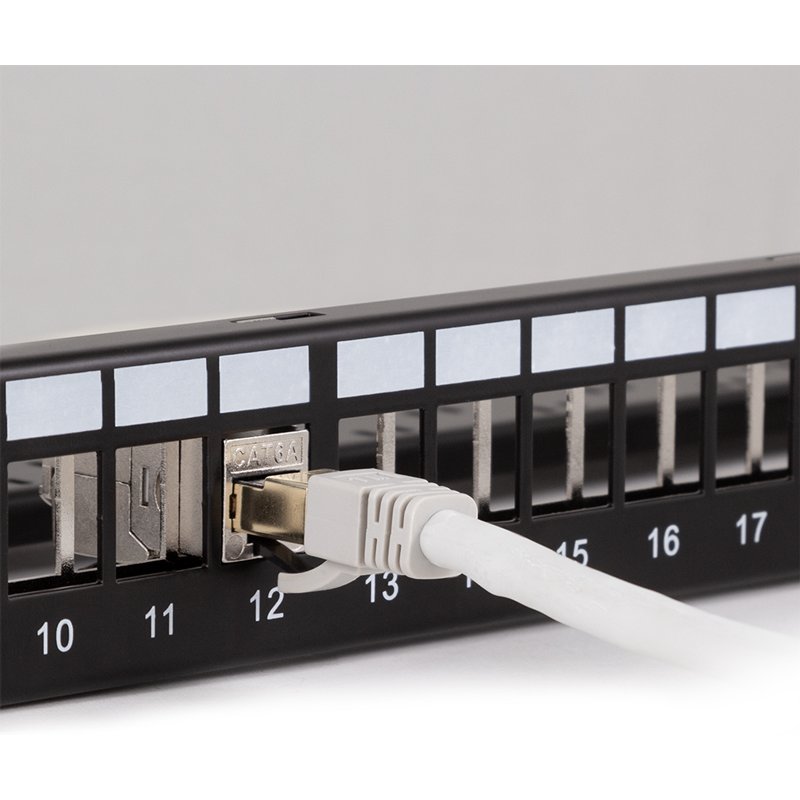 LogiLink Professional Keystone connector Cat.6A, argent, blindé, alliage de zinc, 16,3 mm