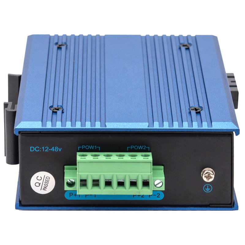 DIGITUS Industrial Gigabit Ethernet mediaconverter, 10/100/1000BaseTX naar 1000Base-FX, RJ45/SFP