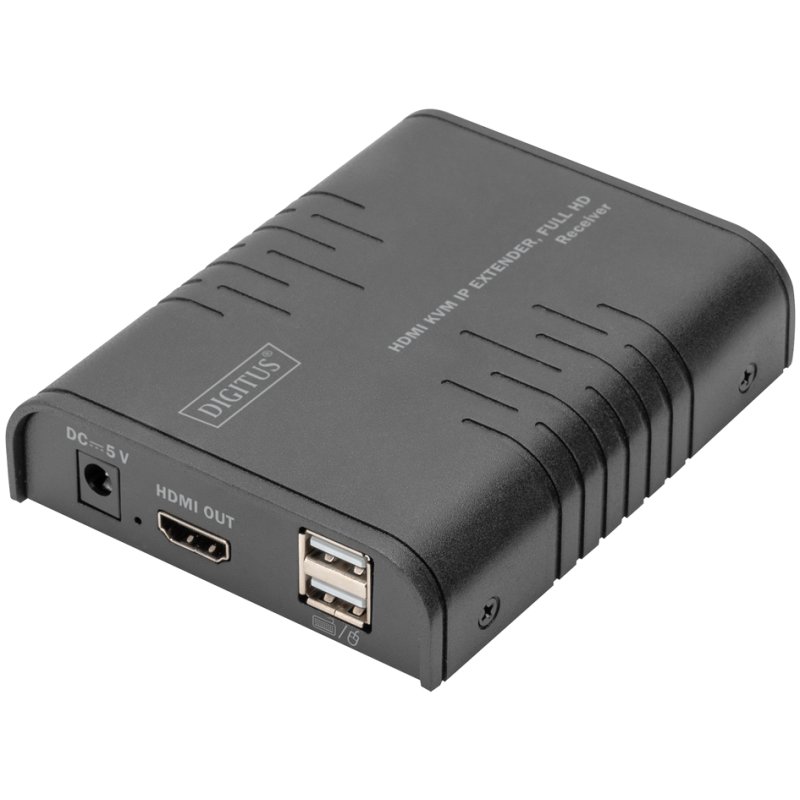 DIGITUS HDMI KVM IP extendeur récepteur, Full HD, portée 120 m