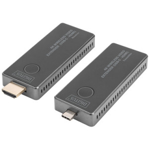DIGITUS 4K draadloze video extender set, USB-C naar HDMI, 30 m