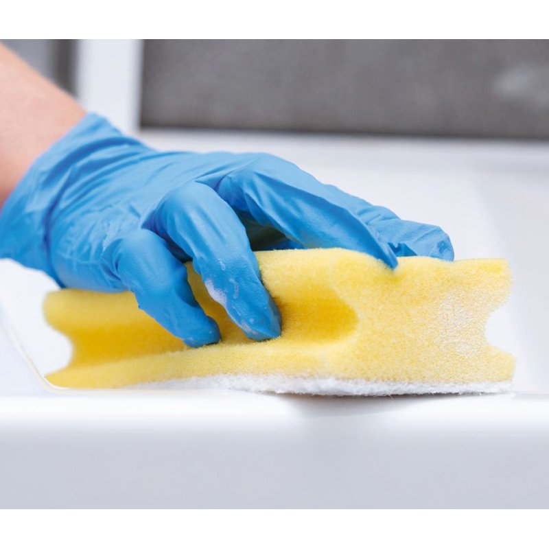 HYGOCLEAN éponge de nettoyage hygiénique, jaune/blanc, 150×70×45 mm, 10 pièces